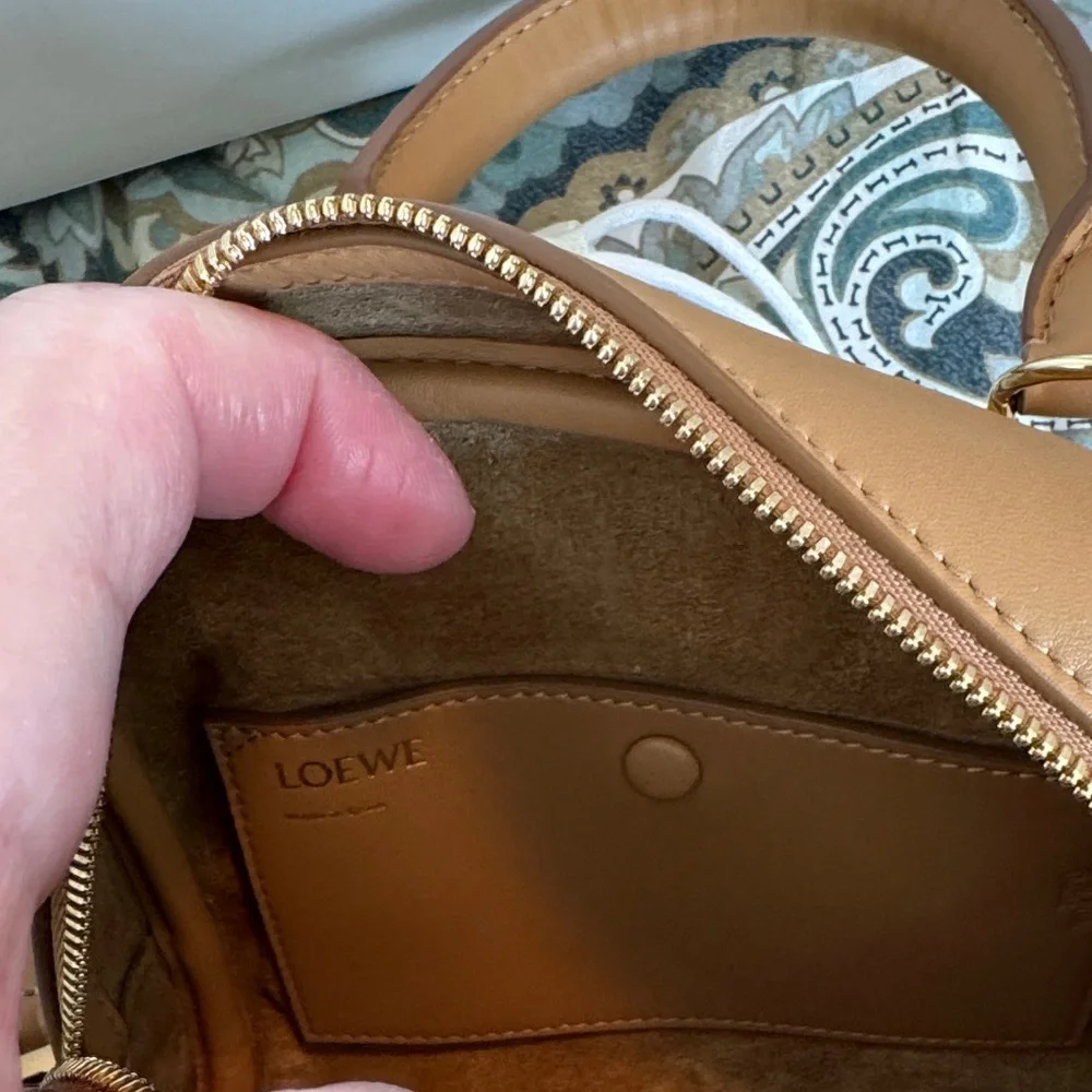 NWT LOEWE Camel Amazona 16 2-Way Bag w/tags and packaging - Picture 5 of 10